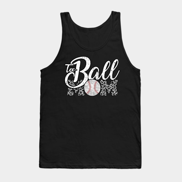 Teeball Mom Leopard Funny Baseball for Mother's Day 2021 Tank Top by Charaf Eddine